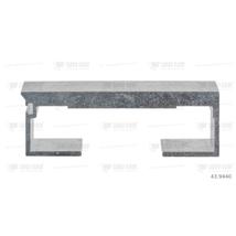 Cargo Floor léc Alu profil 10/97mm sima - szimpla tömítéshez