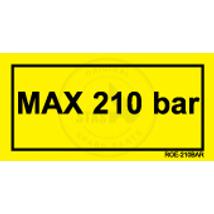 MAX 210 BAR sárga matrica