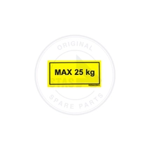 MAX 25 KG matrica