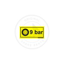 Tire pressure 9 bar piktogram matrica
