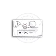 DRIVING HEIGHT H=360 MM   matrica