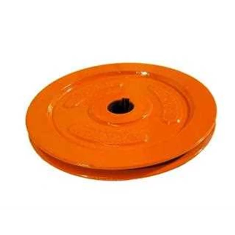 FRONT PULLEY Ø 180MM IRON COLOR RAL-2004 WITH GRUBSCREWS FRONT PULLEY Ø 180MM IRON COLOR RAL-2004 WITH GRUBSCREWS