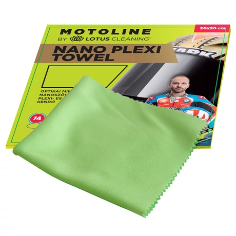 Motoline Nano Plexi Towel - extra finom törlőkendő 20x20cm