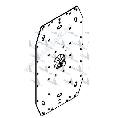 FE KING PIN PLATE VC1300 + VC1400 KC=650, 933, 1450 D=10MM ASSEMBLY - JOST
